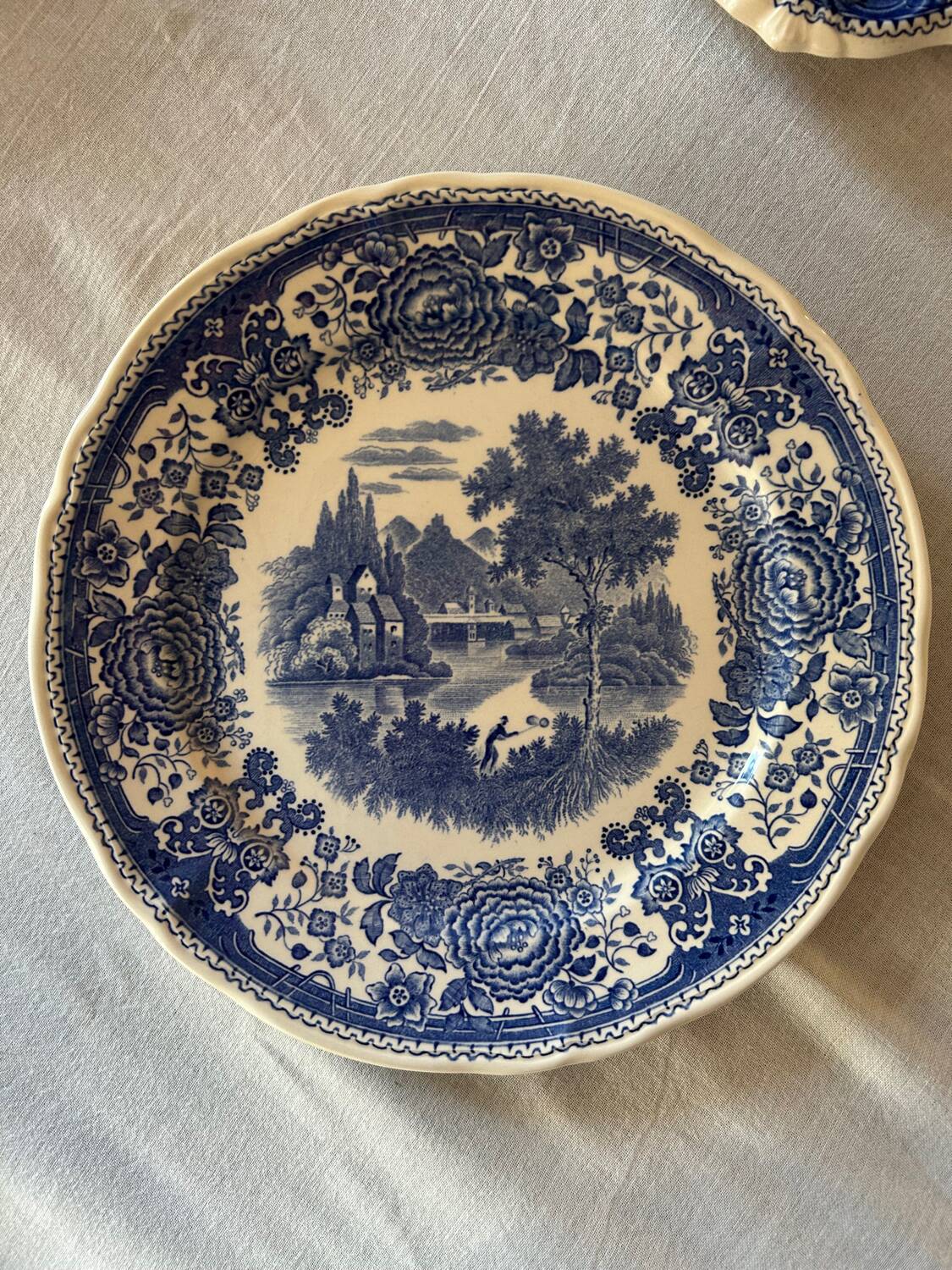 Complete service set of Burgenland blue plates Villeroy & Boch