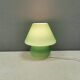 Retro green 'mushroom' table lamp, Danish from the 1980s-90s.