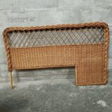 Vintage 50s rattan headboard