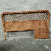 Vintage 50s rattan headboard