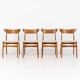 Ensemble de 4 chaises à manger par Schiønning & Elgaard