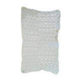 White cotton placemat and handmade lace