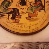 Assiette poterie saint laurent du pape gery