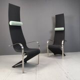 Postmodern King dining chairs by Belgochrom - set of 6