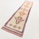 3x13 Pink & Brown Oushak Runner Rug, Soft Palette Rug, 87x384Cm