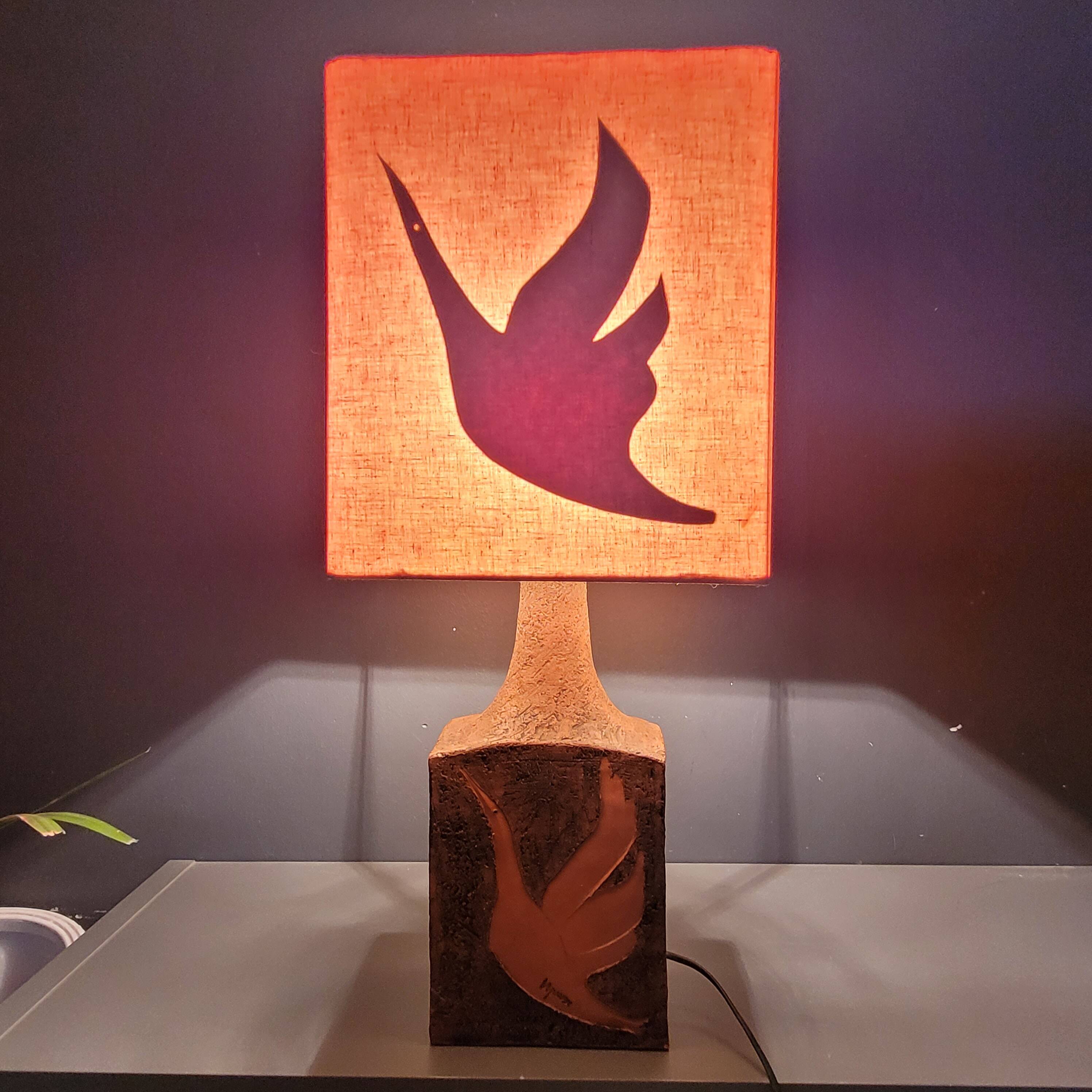 Roche-Bobois 70's ceramic/terracotta lamp