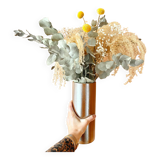 Glazed stoneware tube vase