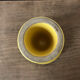 Vintage yellow ceramic candlestick
