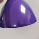 Two purple hanging lamps from Norway Says for Muuto, model Mhy