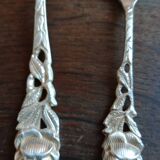 Set of 2 Hildesheimer Rose Silver Spoons