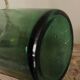 Bouteille, vase en verre vert