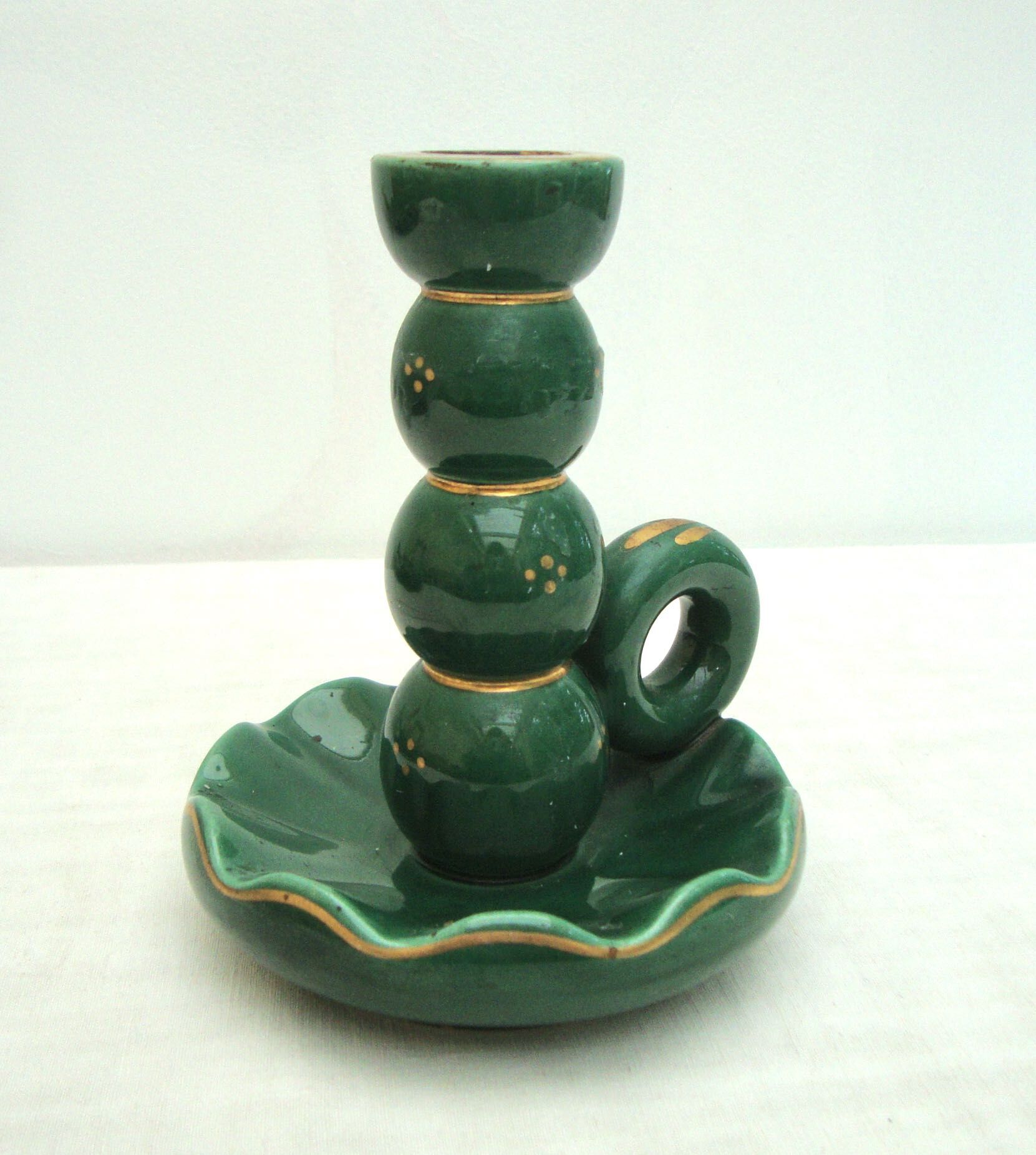 1960s ceramic candlestick