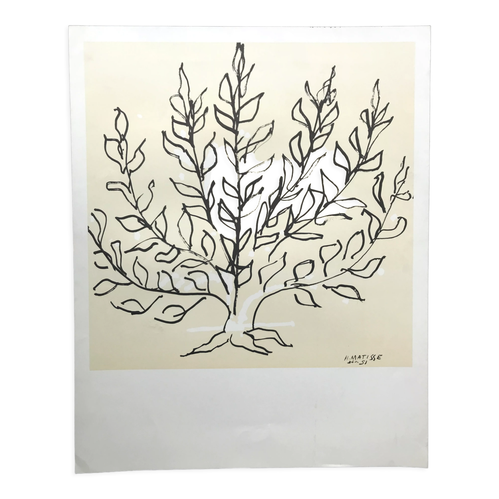 Lithograph by Henri Matisse, after Le Buisson, 1994