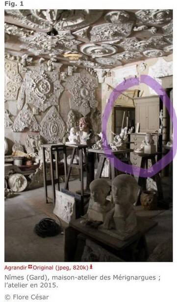 Exceptional piece of craft furniture from the Mérignargues workshop in Nîmes