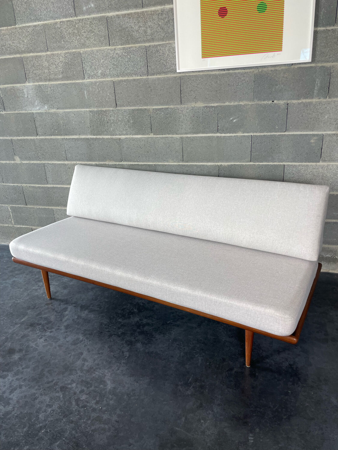 Canapé-lit de repos en teck minerva par Hvidt & Mølgaard, Danemark années 1960