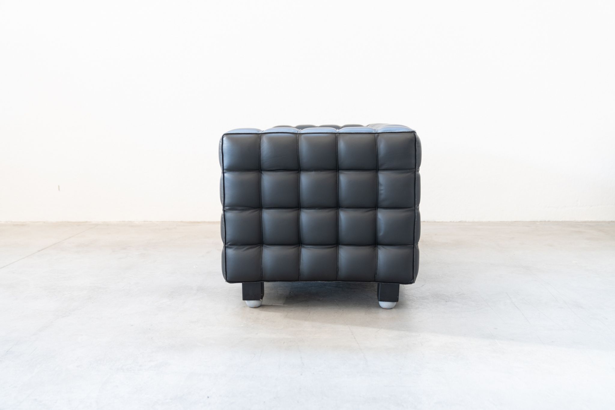 Kubus Sofas, Two Places by Josef Hoffmann for Wittmann, 1980s, Set of 4