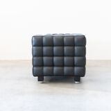 Kubus Sofas, Two Places by Josef Hoffmann for Wittmann, 1980s, Set of 4