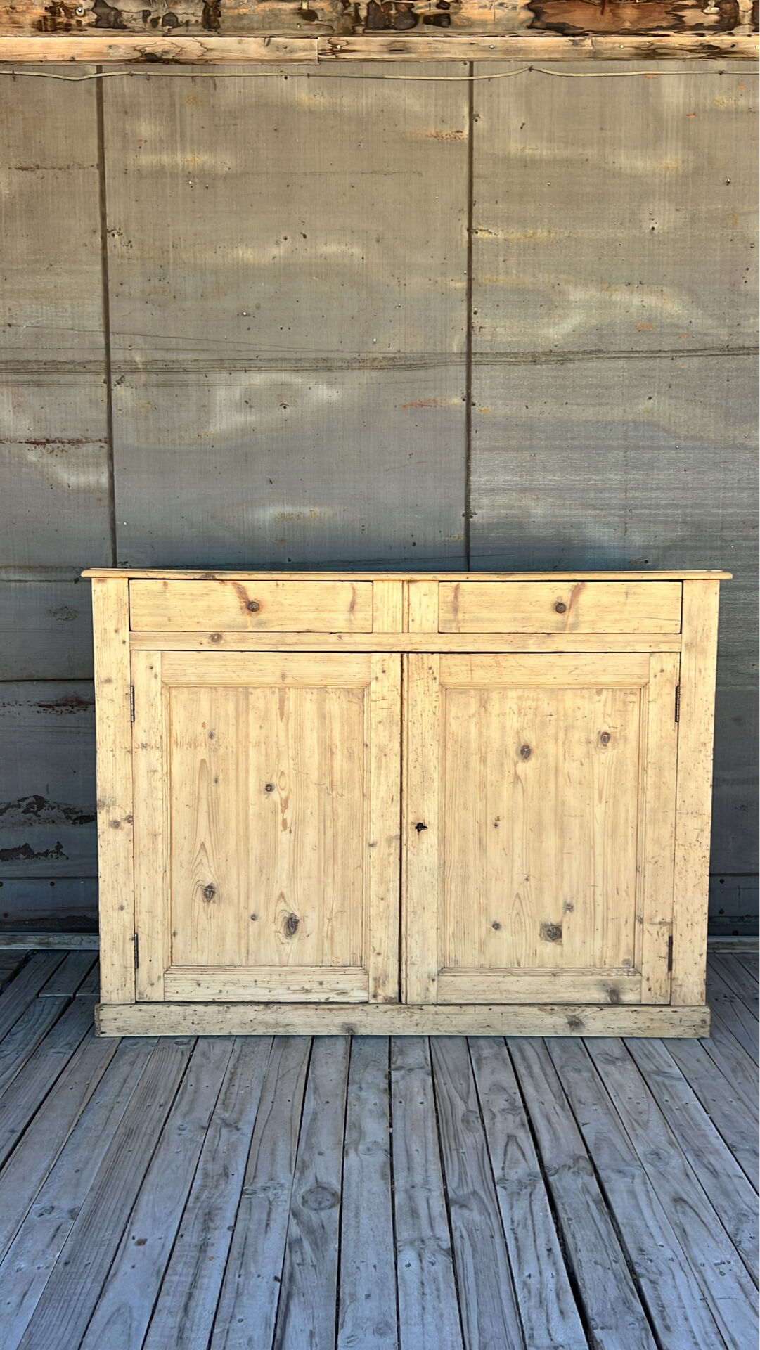 Ancien buffet de campagne bois brut