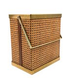 Hollywood regency brass and Vienna straw magazine rack,  Italy 1970