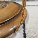Art Deco turned wood floor lamp 1960