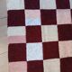 Plaide patchwork tricoté main