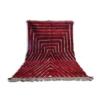 Off-white Moroccan rug with geometric patterns, 200cm x 300cm