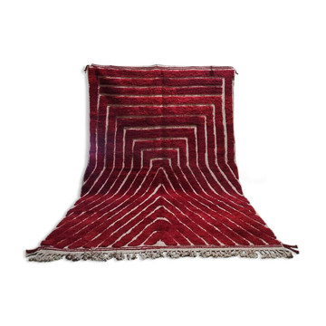 Off-white Moroccan rug with geometric patterns, 200cm x 300cm