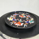 Ceramic dish "La Sardane" Faience factory of the kings of Majorca