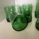 Service italien en verre bullé