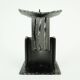 Mid century modern brutalist design iron candle holder