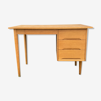 Bureau scandinave avec caisson à tiroirs