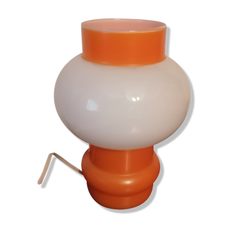 Orange opaline desk bedside lamp