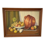 Tableau huile sur toile nature morte