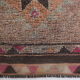 Red and orange vintage runner rug, 370x82cm