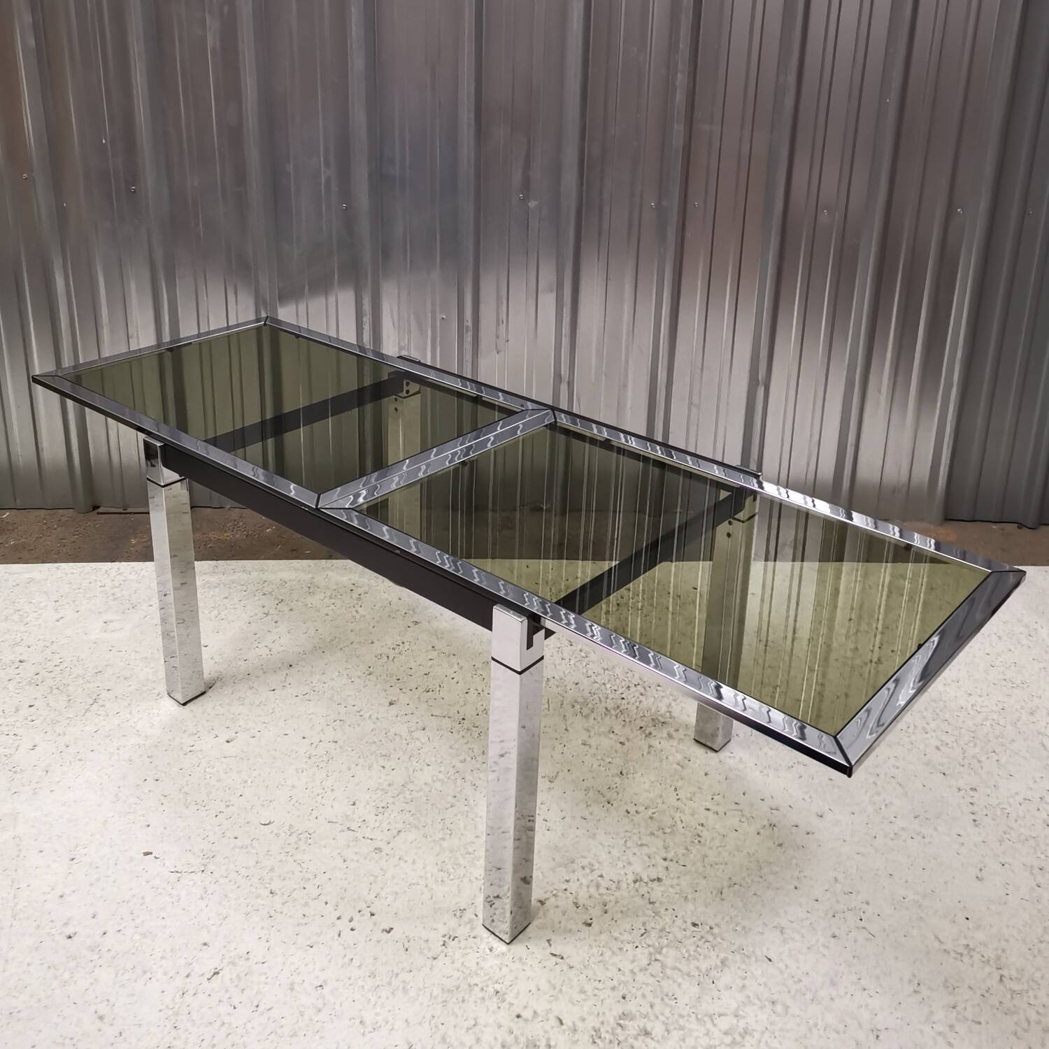 Table extensible La Métal Arredo, Italy, 1970