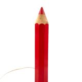 Pierre Sala, lampe de table postmoderne Pencil rouge, Ed. Vilac France années 1980