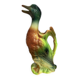 Glazed ceramic duck jug – St Clément – France