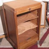 Oak furniture with roll holder from the 1950s