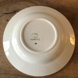 4 hollow plates made of ancient earthenware