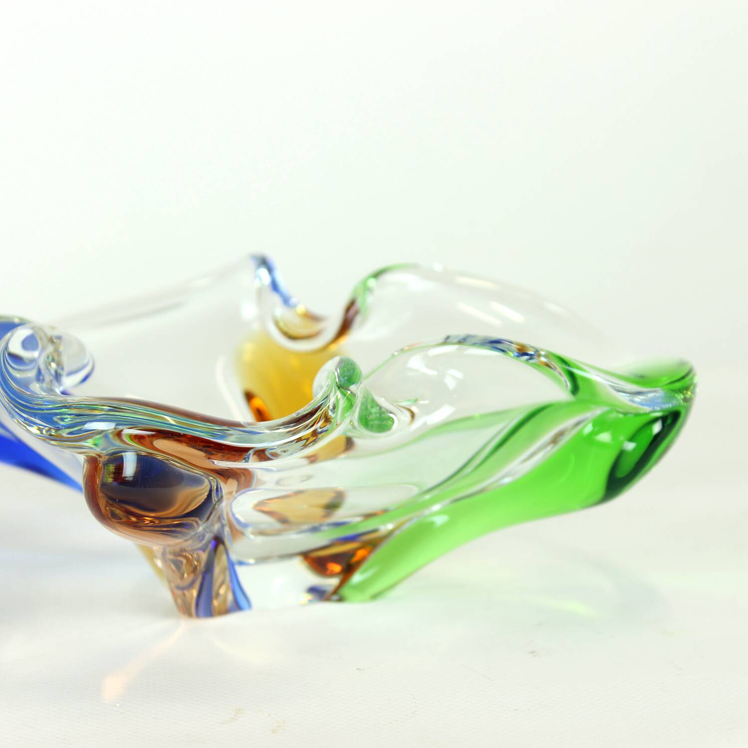 Design Art Rhapsody Collection glass bowl by Frantisek Zemek, Czechoslovakia 1960s