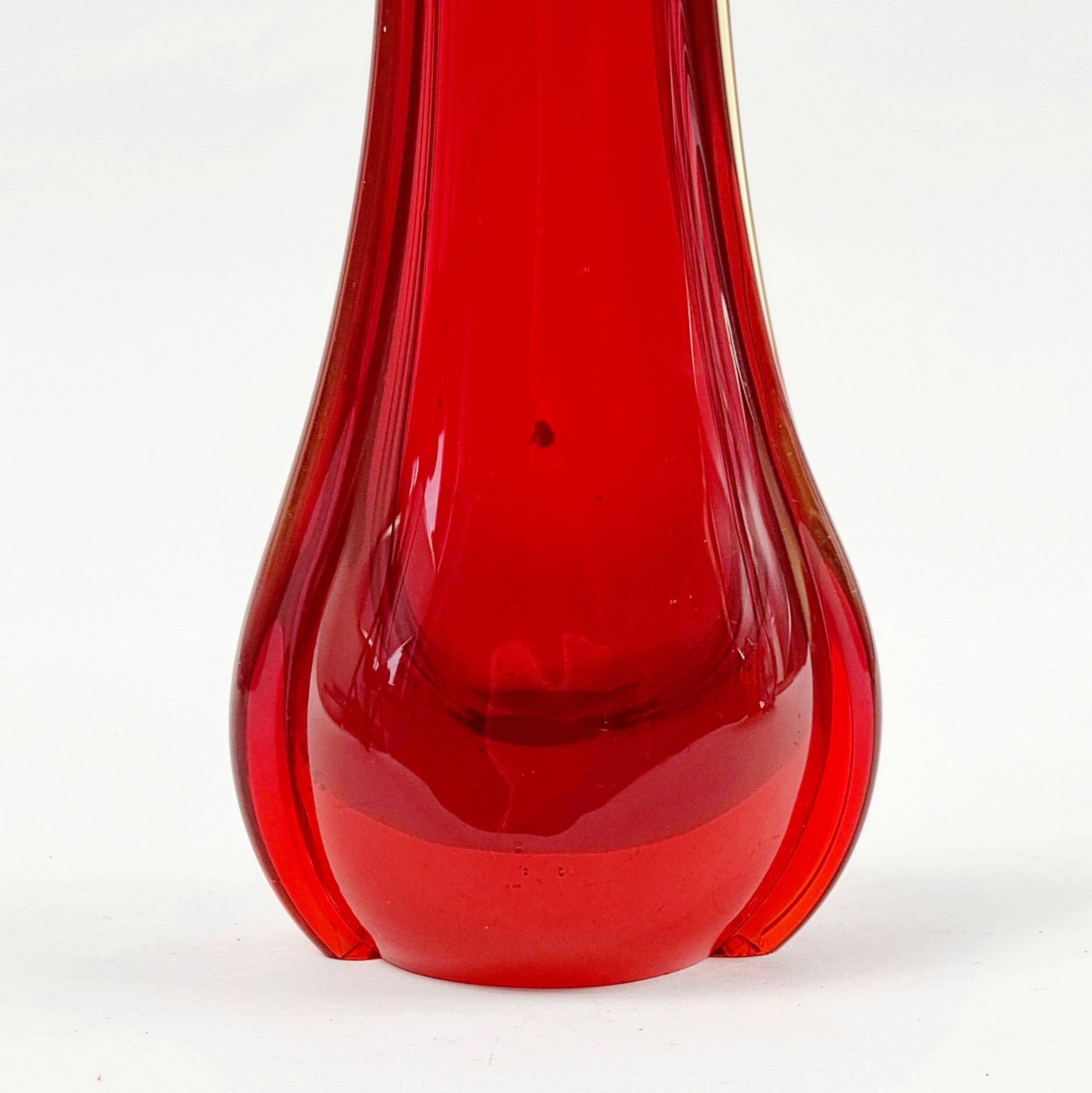 Mid-Century Sommerso Murano Glass Vase by Flavio Poli for Seguso, Murano, Italy, 1960s