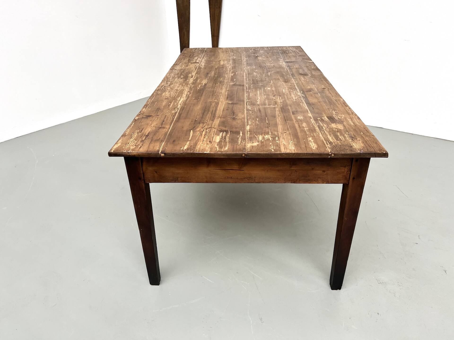Table de ferme en pin, années 50