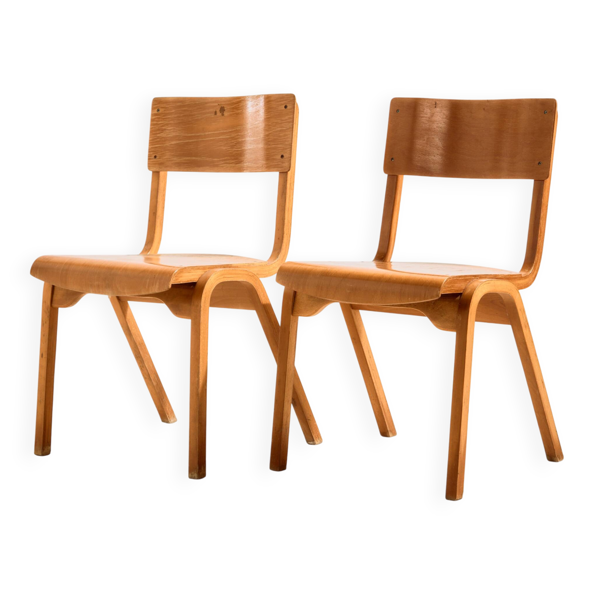 Stackable beech chair