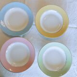 4 assiettes à soupe L'Amandinoise