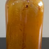 Lot of old glass perfumer bottles with original labels