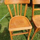 6 sanded bistro chairs