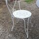 Garden furniture wrought iron and smoked glass 1900