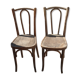 Paire de chaises de bistrot  bois courbe