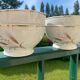 4 vintage deshouliiere porcelain bowls