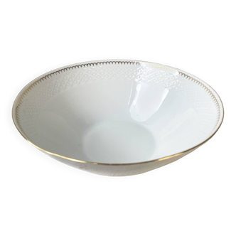 BAVARIA golden white porcelain salad bowl, “Annabell” model